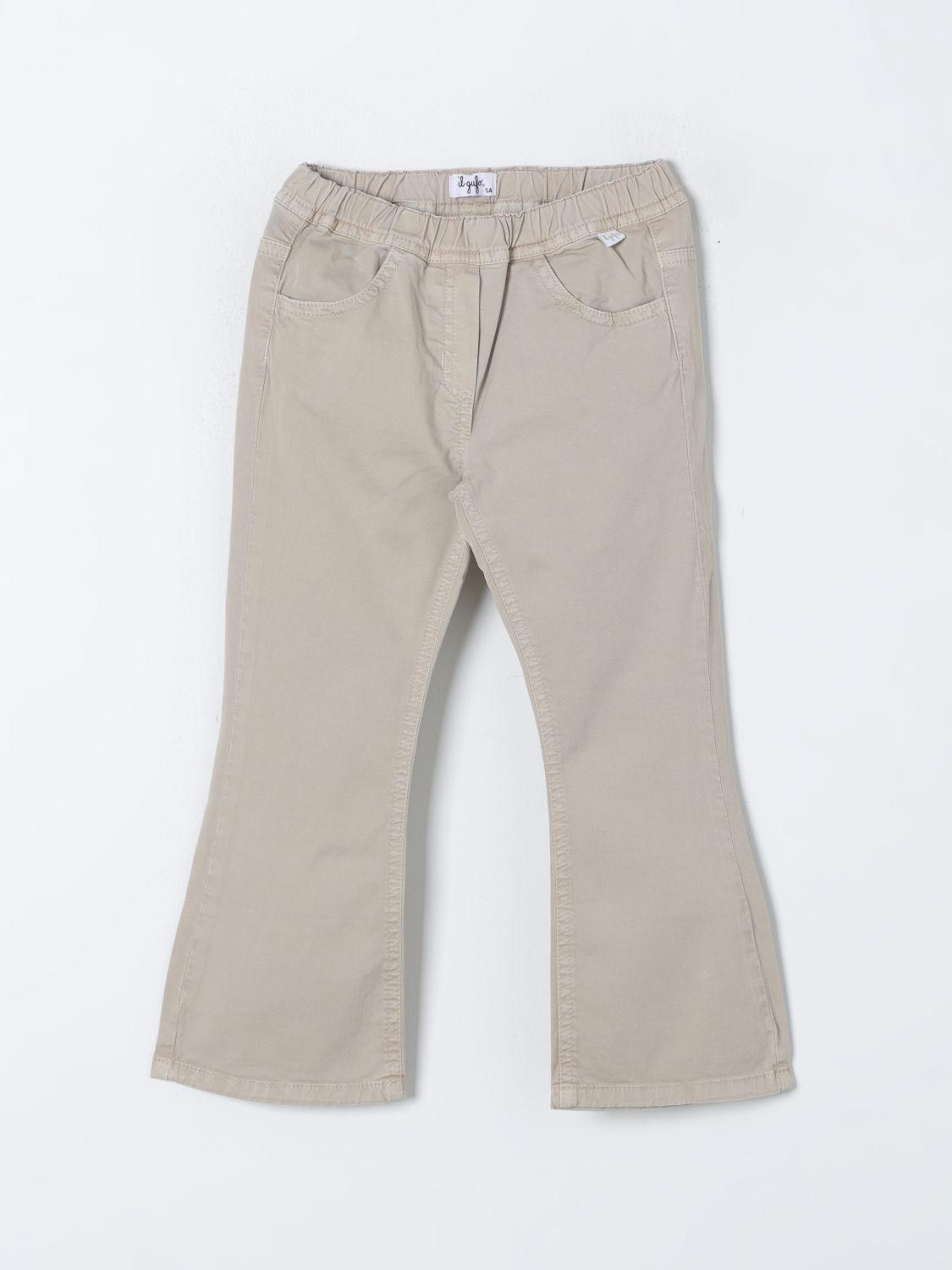 Shop Il Gufo Pants  Kids Color Beige