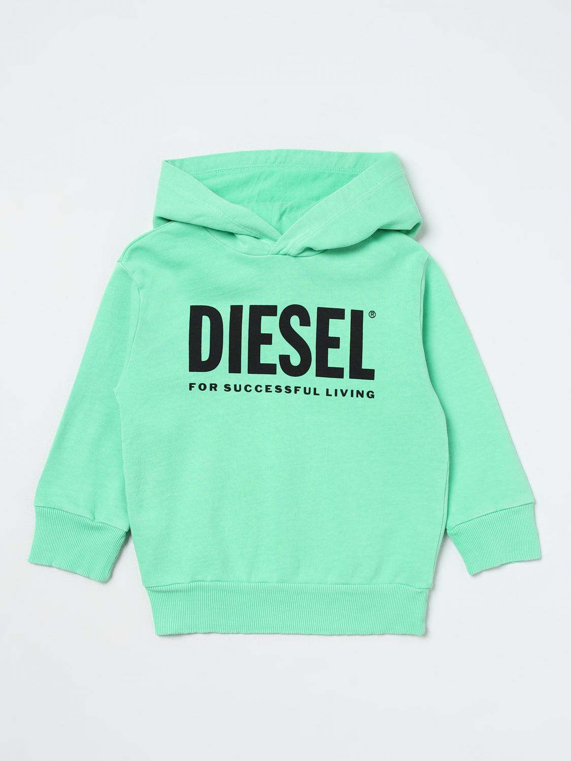 Shop Diesel Sweater  Kids Color Green