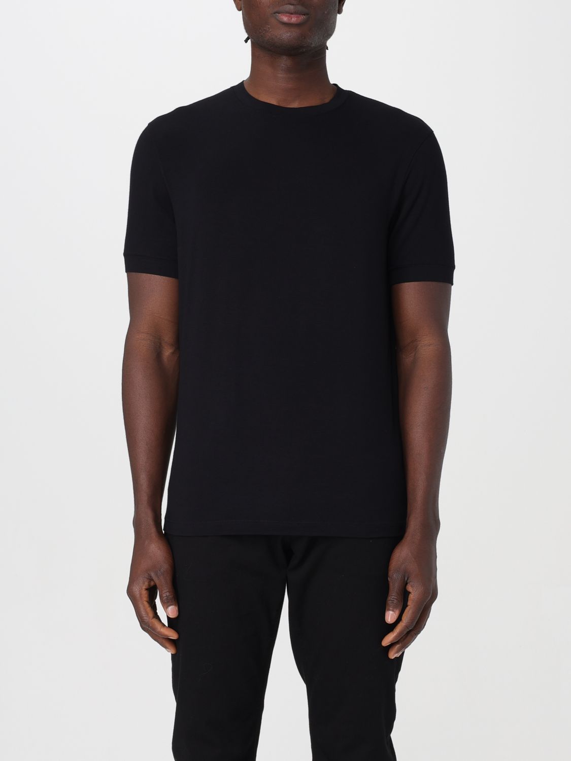 Shop Giorgio Armani T-shirt  Men Color Black