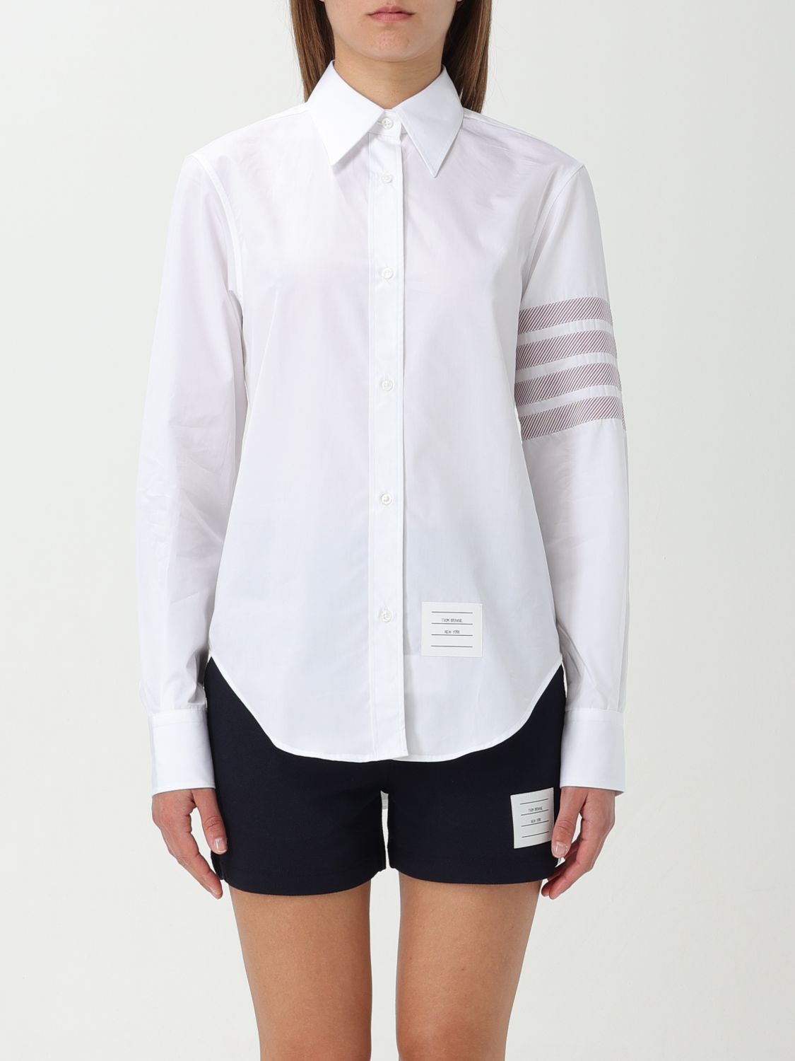 Shop Thom Browne Shirt  Woman Color White