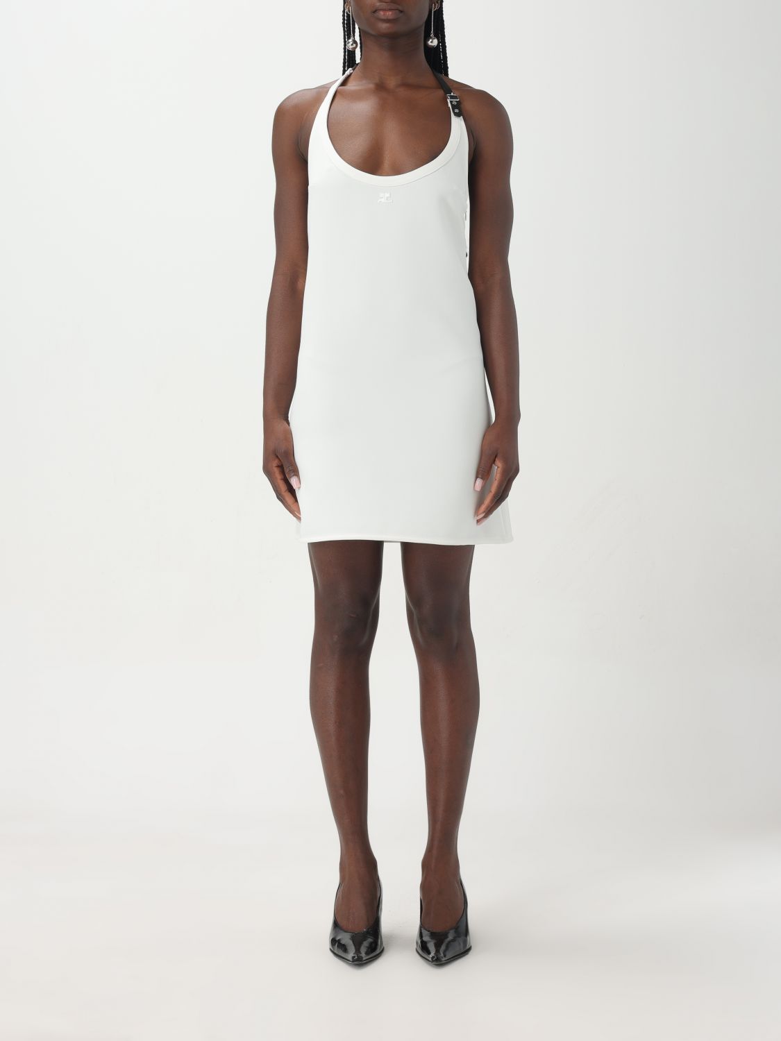 Shop Courrèges Dress  Woman Color White