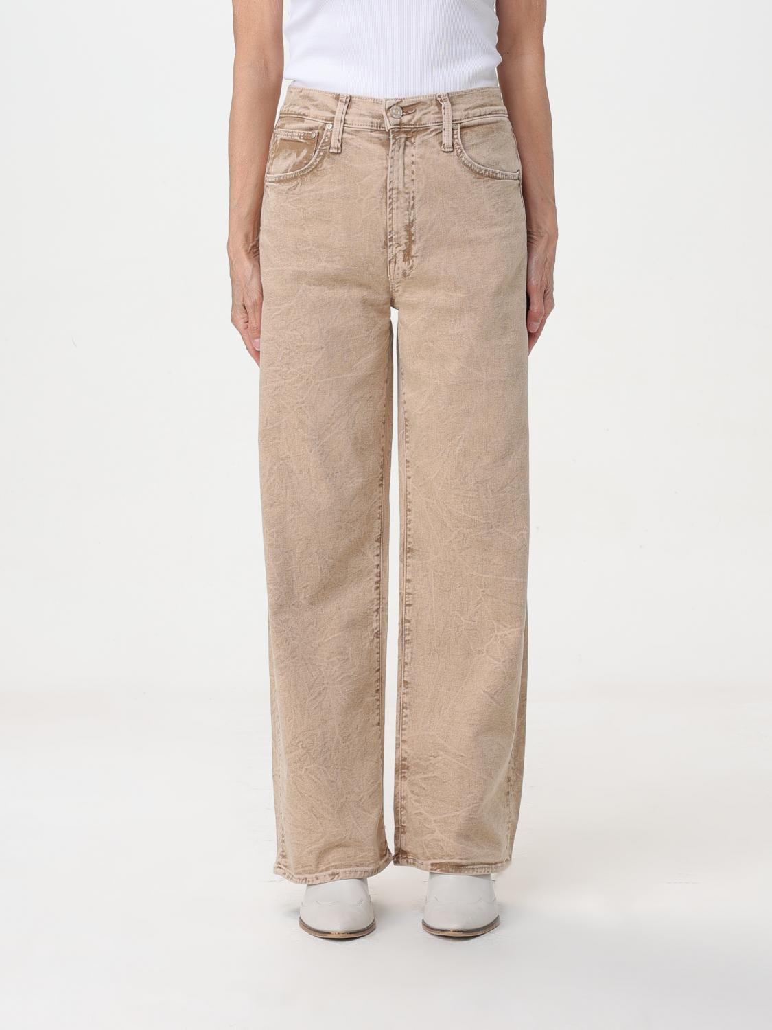 Mother Jeans  Woman Color Beige In Beige