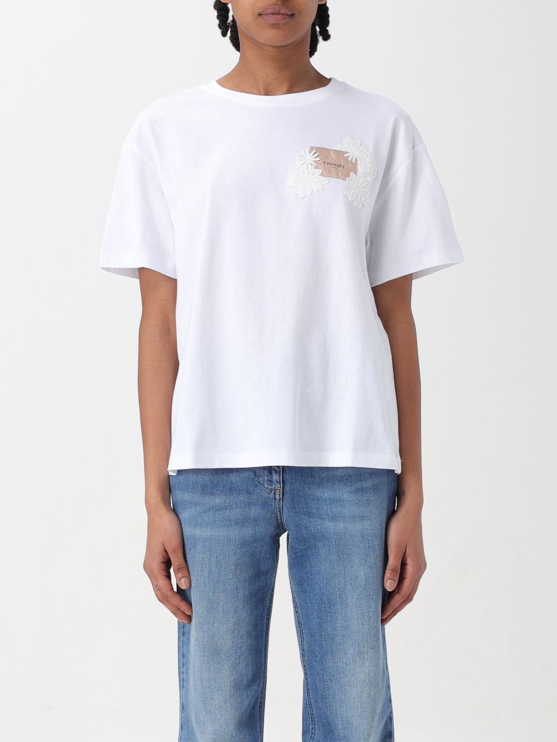 Shop Twinset T-shirt  Woman Color White
