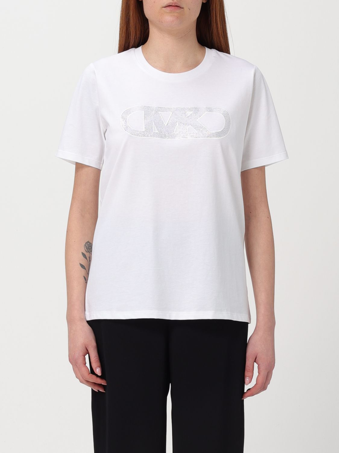 Shop Michael Kors T-shirt  Woman Color White