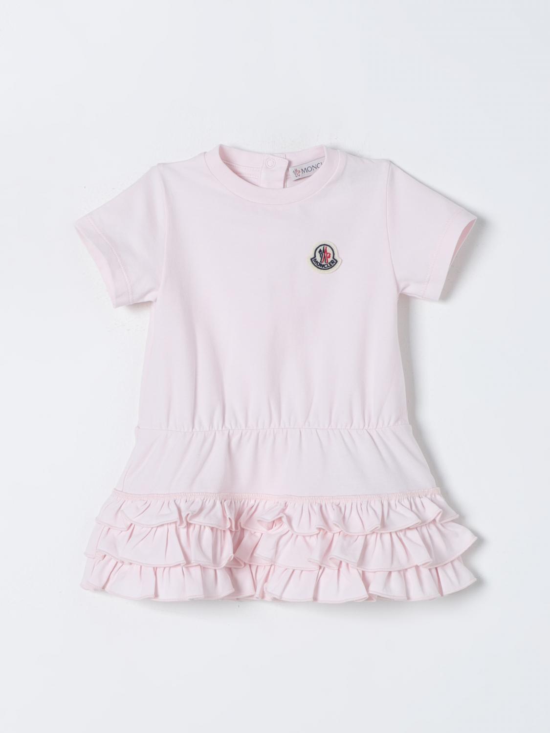 Moncler Dress Kids Color Pink In Pink