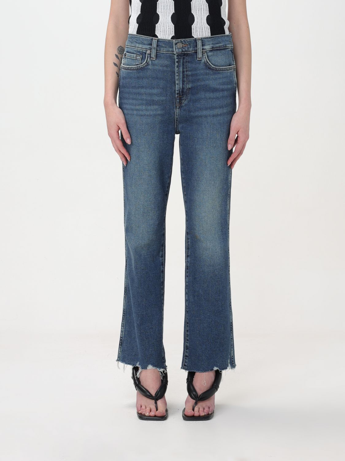Shop 7 For All Mankind Jeans  Woman Color Blue