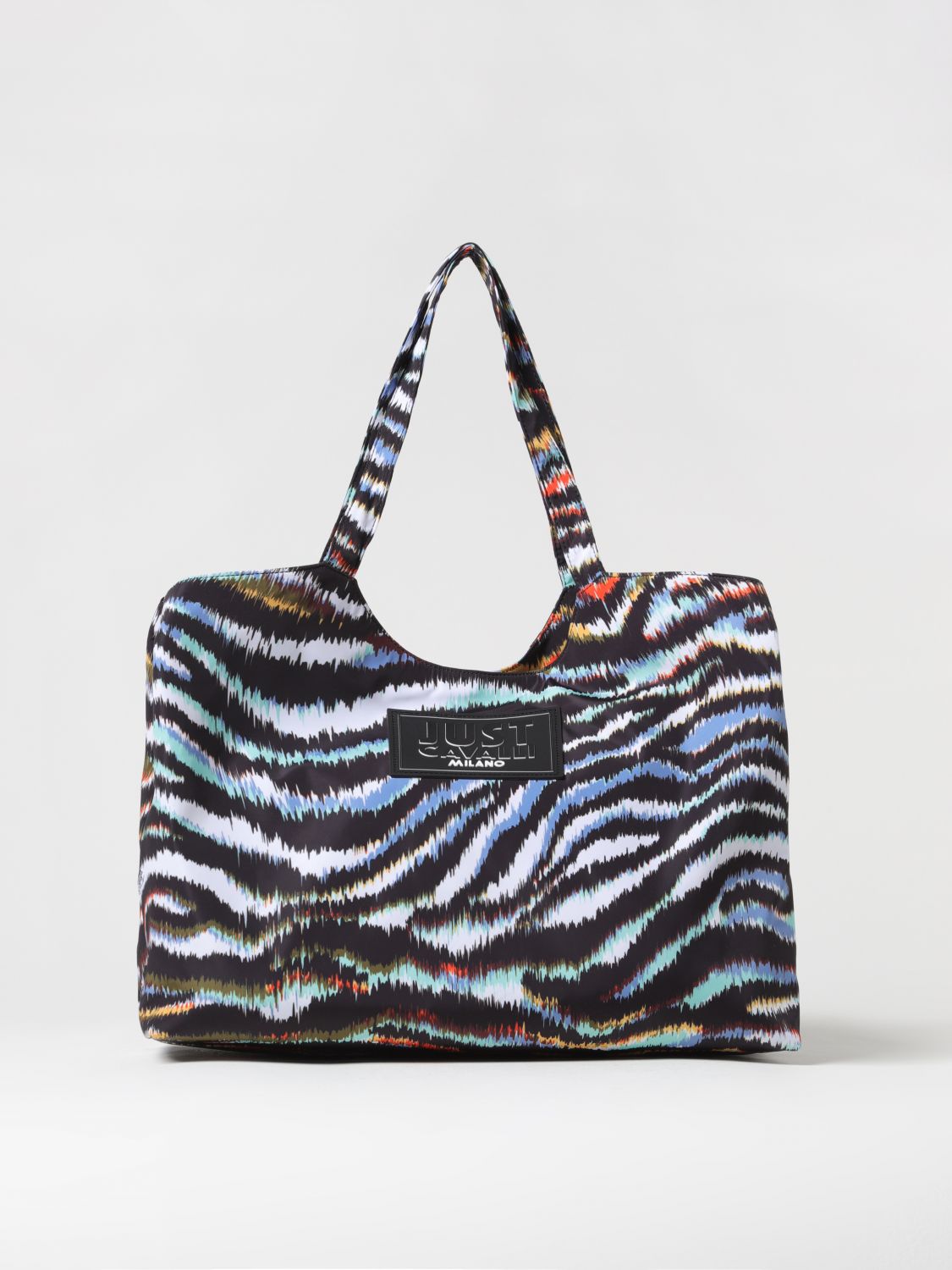 Shop Just Cavalli Tote Bags  Woman Color Multicolor