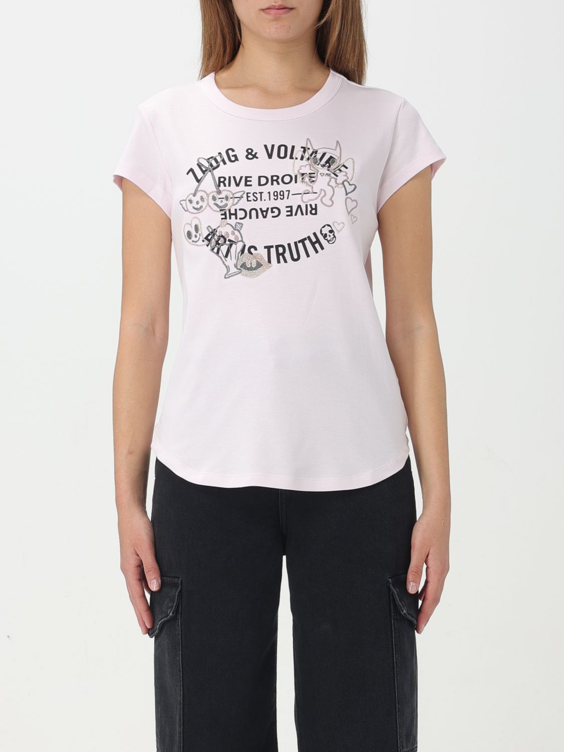 Shop Zadig & Voltaire T-shirt  Woman Color Pink