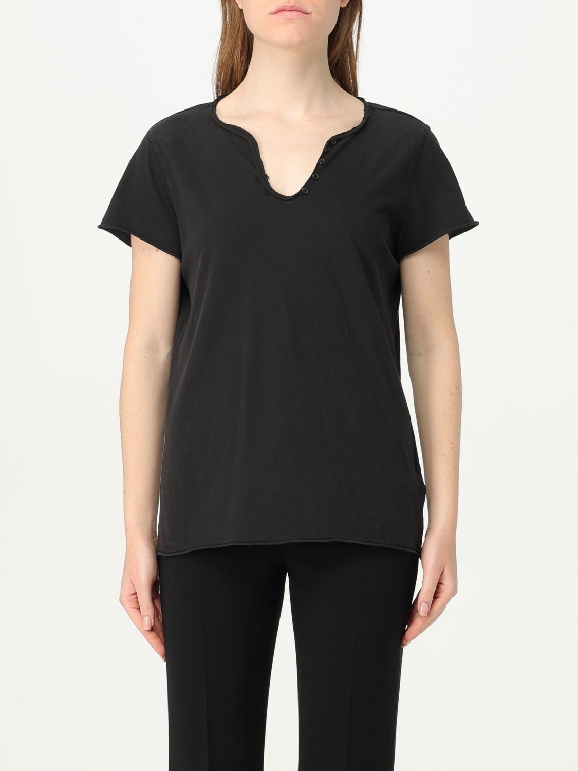 Shop Zadig & Voltaire T-shirt  Woman Color Black