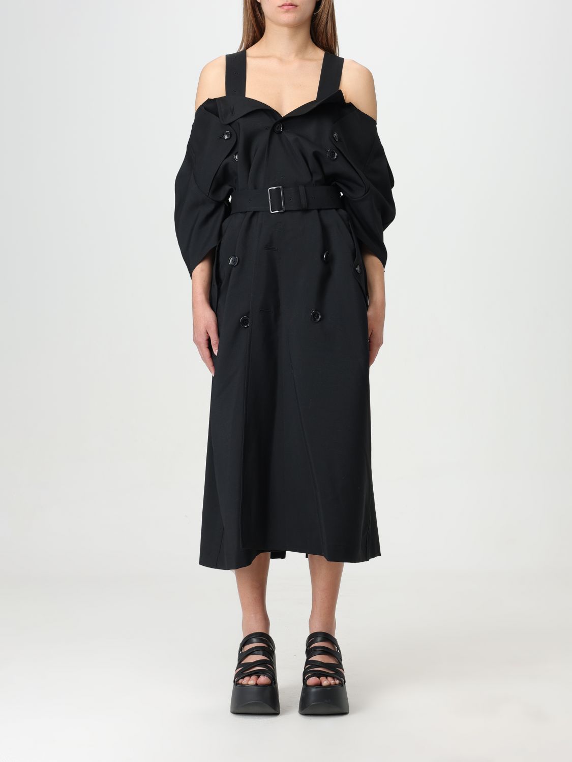 Shop Junya Watanabe Dress  Woman Color Black