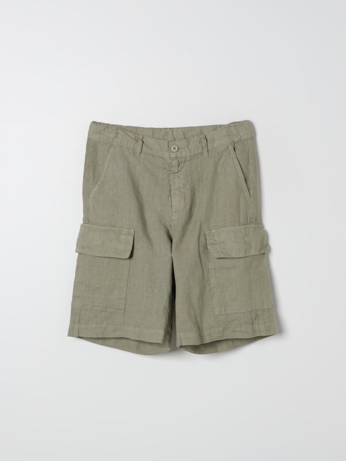 Shop Aspesi Shorts  Kids Color Green