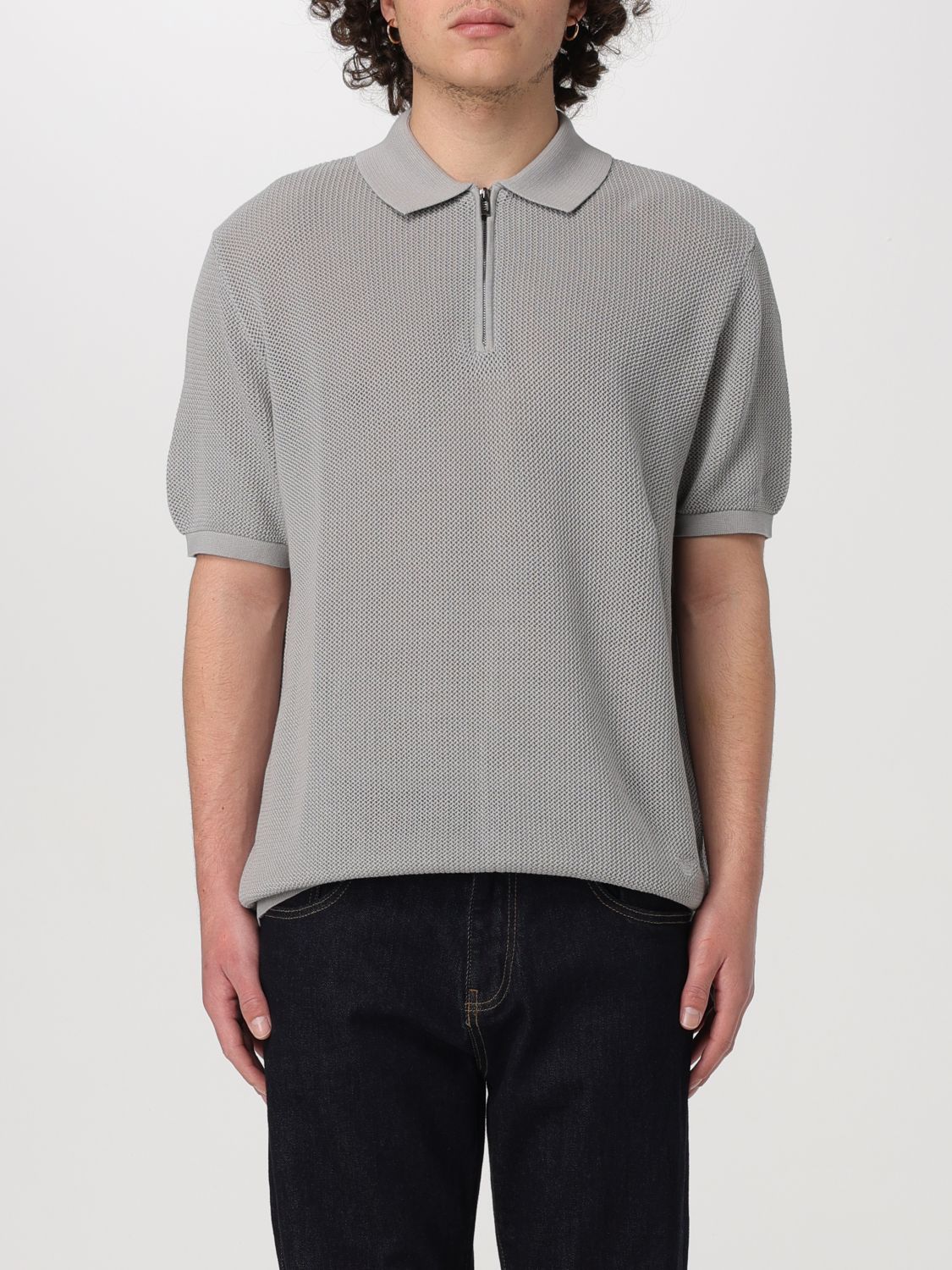 Shop Emporio Armani Sweater  Men Color Mouse Grey