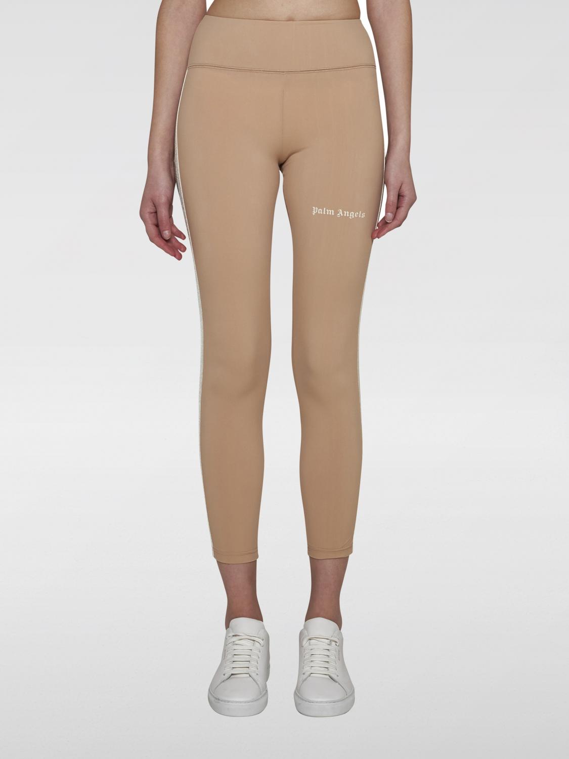 Shop Palm Angels Pants  Woman Color Nude