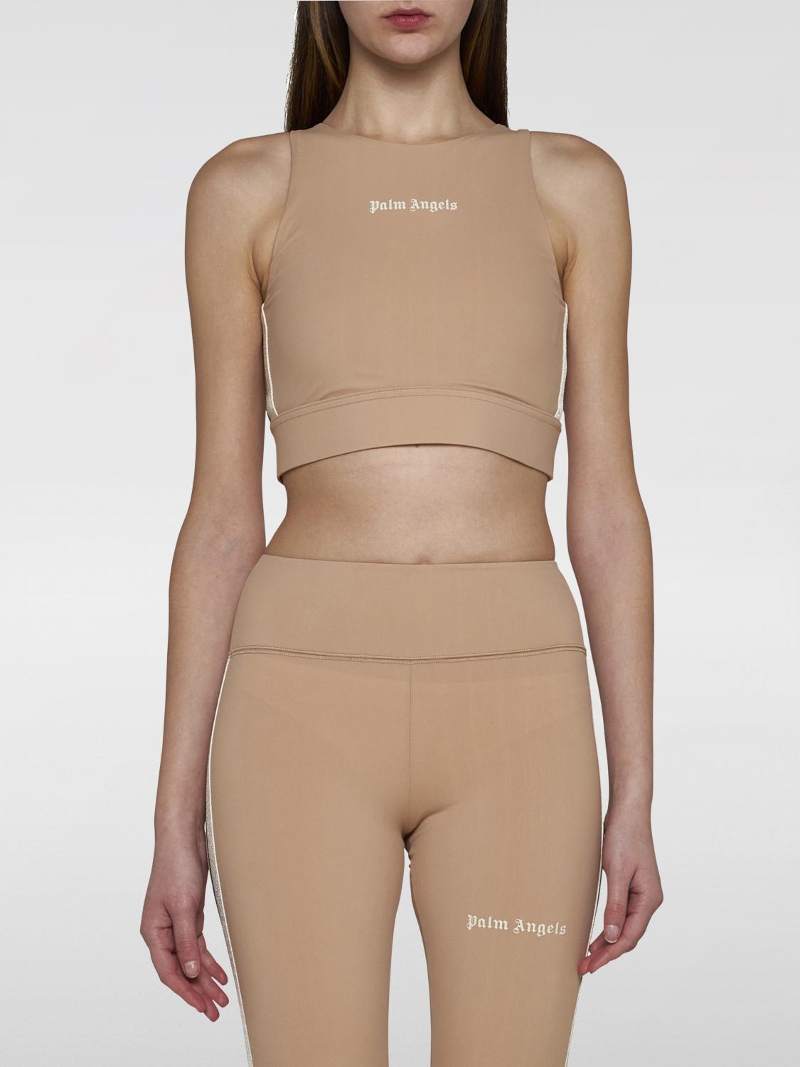 Shop Palm Angels Top  Woman Color Nude