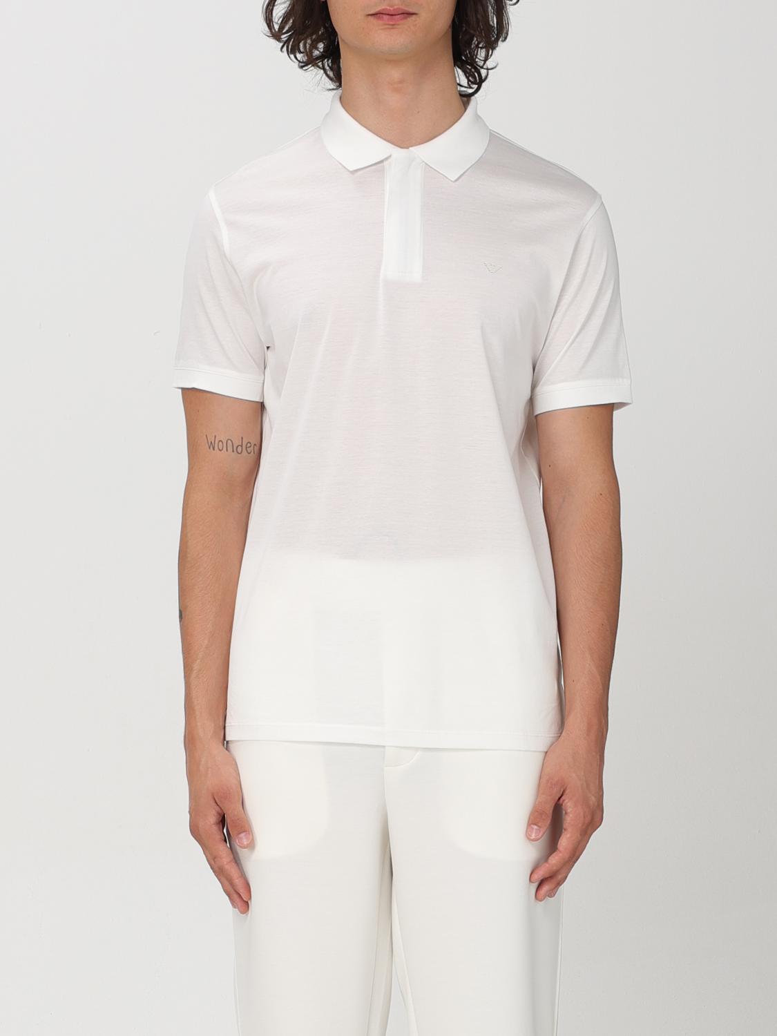 Emporio Armani Polo Shirt  Men Color White In 白色