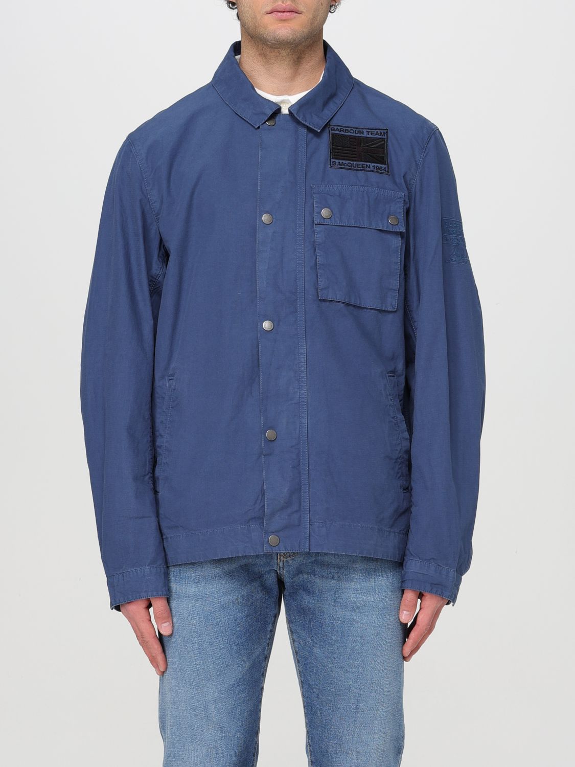 Shop Barbour Jacket  Men Color Blue