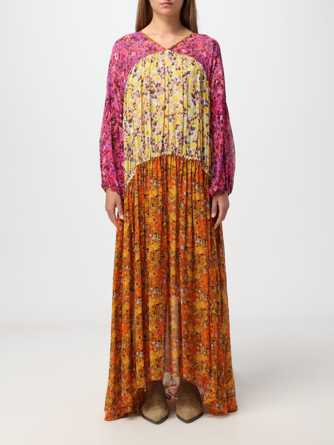 Shop Erika Cavallini Dress  Woman Color Multicolor