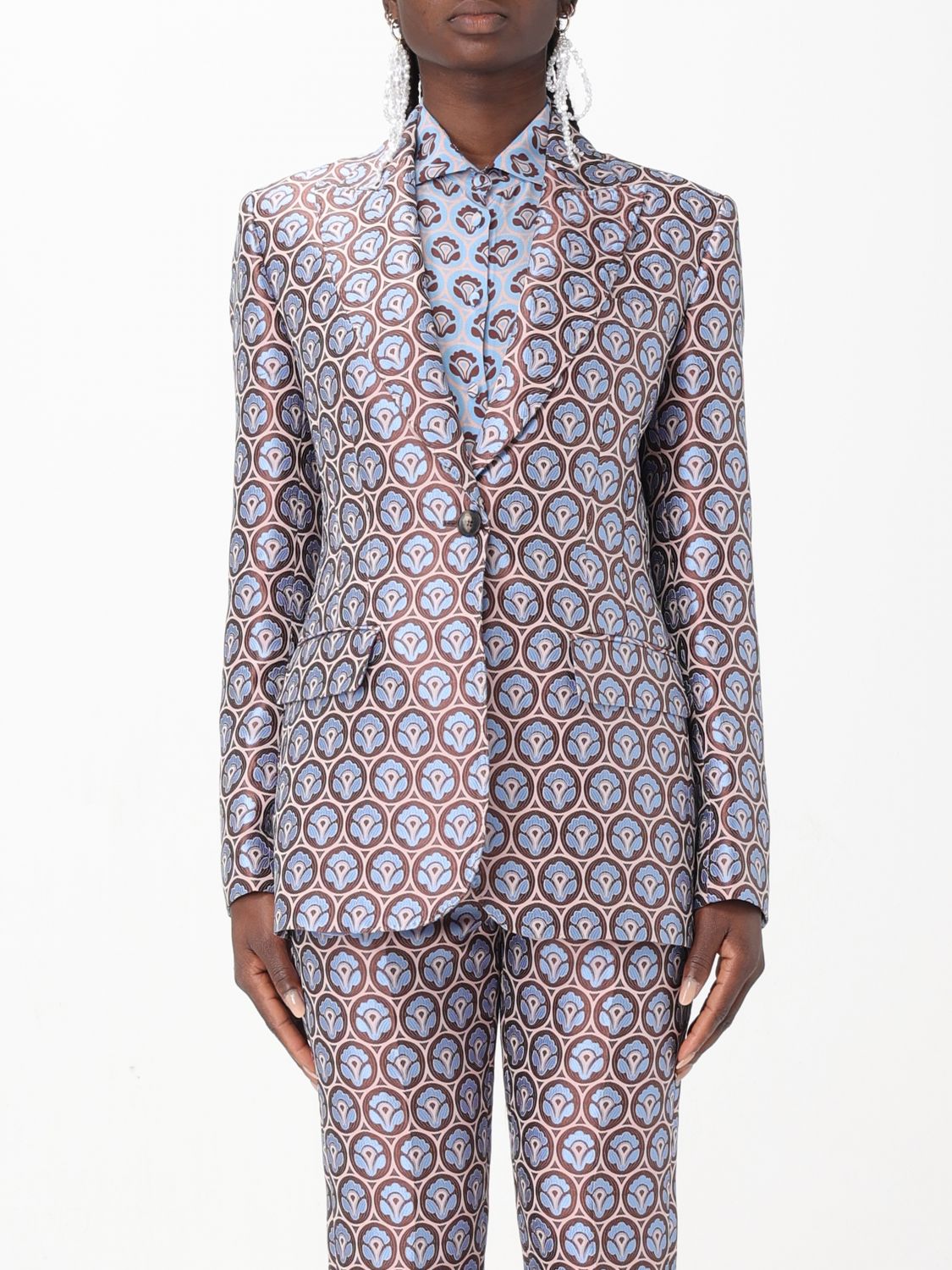 Etro Jacket  Woman Color Gnawed Blue