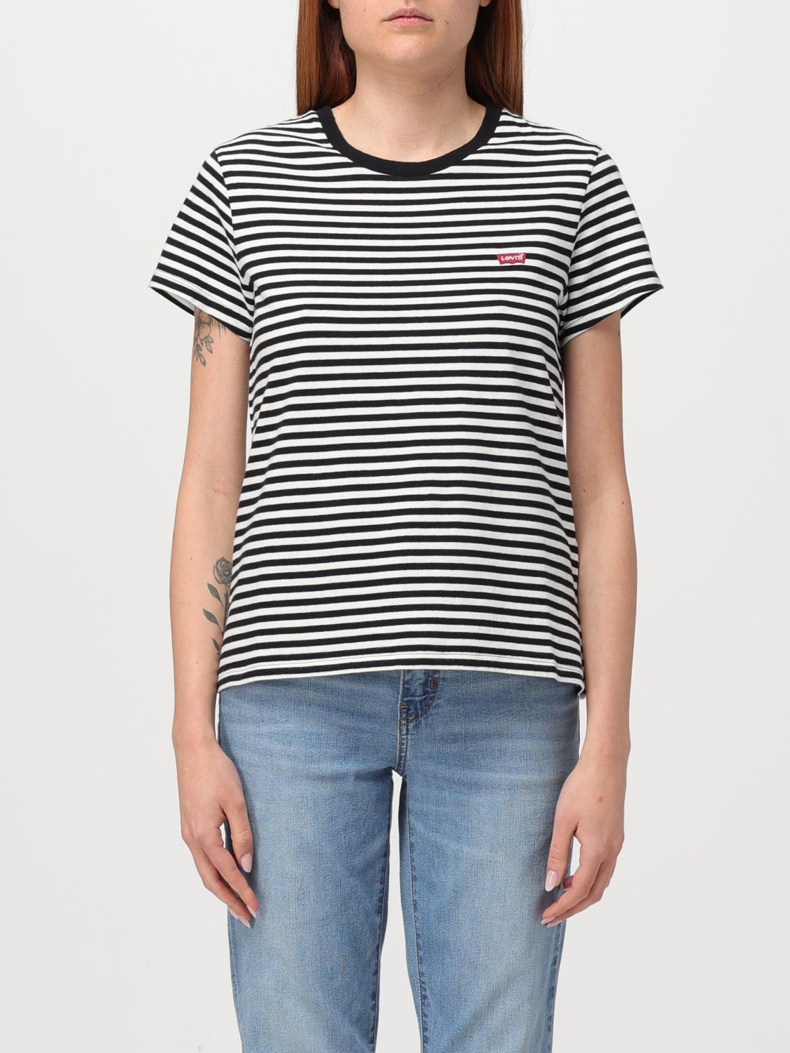 Shop Levi's T-shirt  Woman Color Multicolor