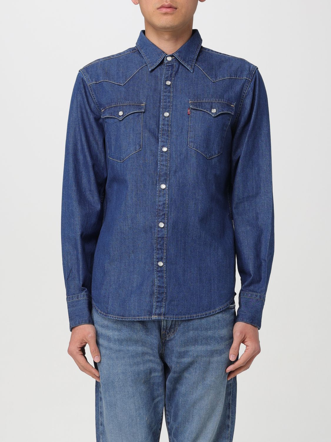 Shop Levi's Shirt  Men Color Blue