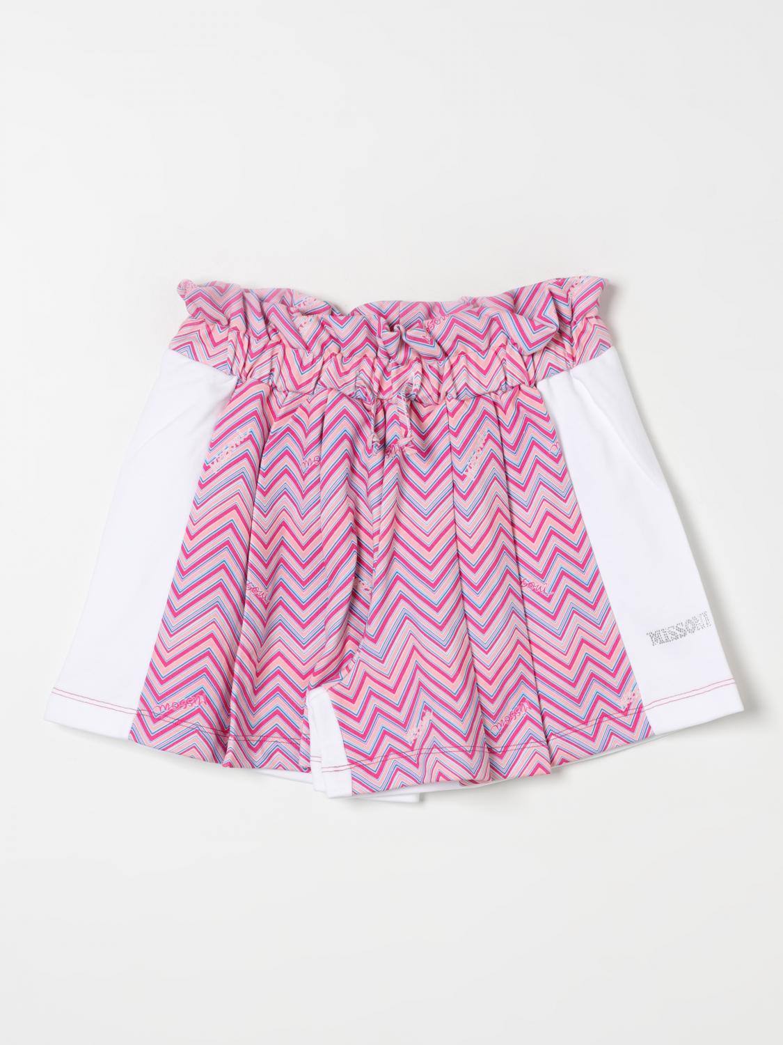 Shop Missoni Short  Kids Color Pink