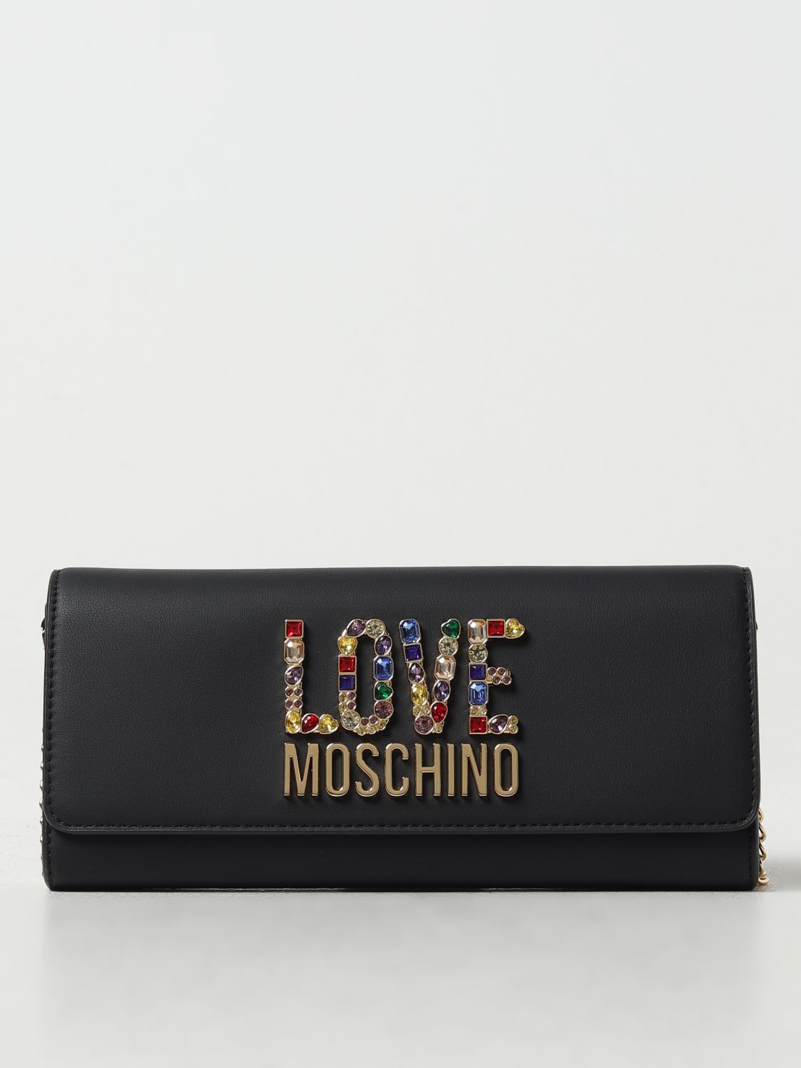 Shop Love Moschino Clutch  Woman Color Black