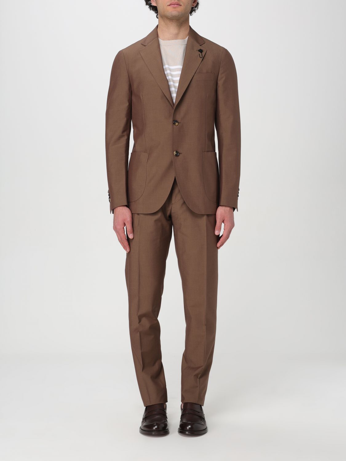 Lardini Suit  Men Color Brown In 棕色