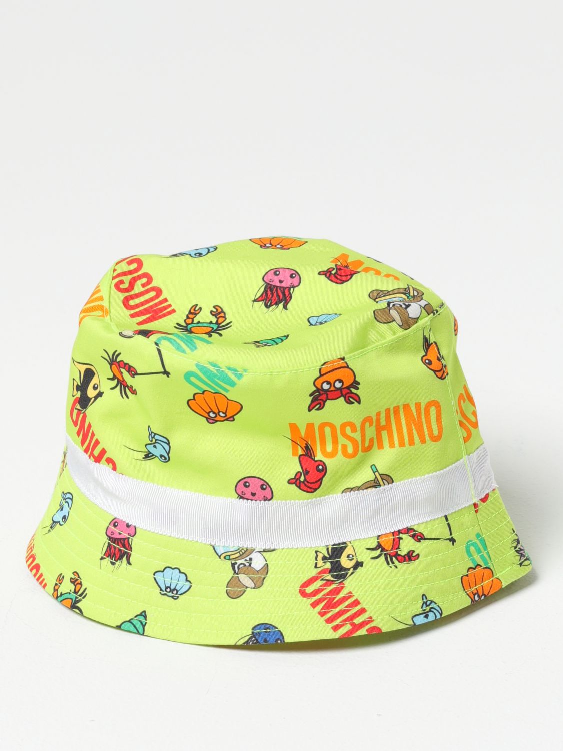 Moschino Baby Hat  Kids Colour Lime