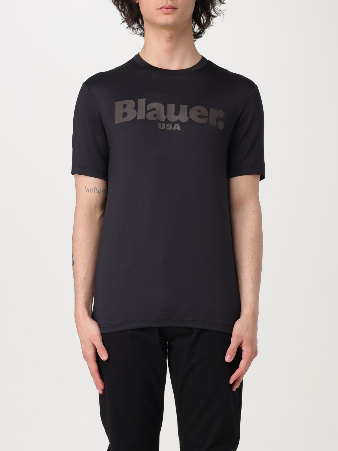 T恤 BLAUER 男士 颜色 黑色