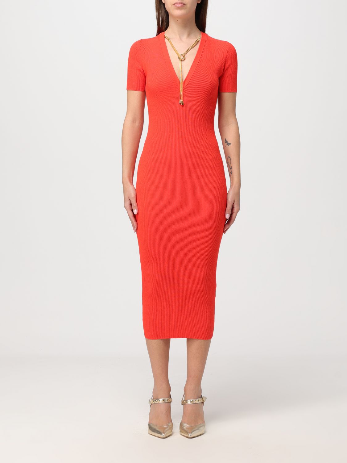 Elisabetta Franchi Dress  Woman Color Coral