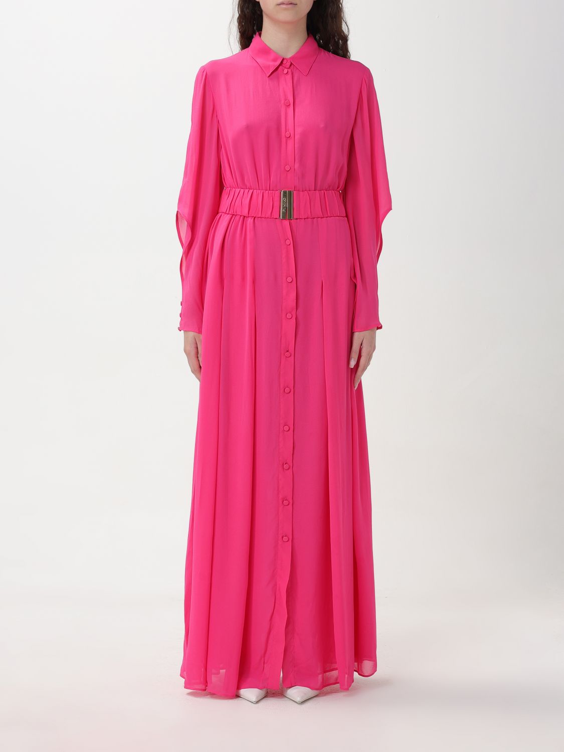Shop Pinko Dress  Woman Color Fuchsia