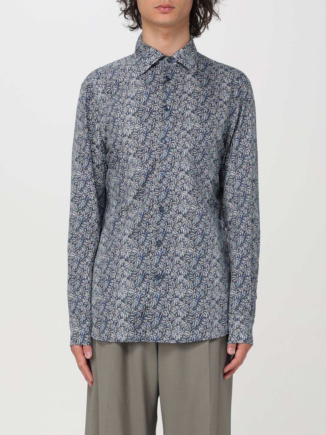 Shop Etro Shirt  Men Color Multicolor