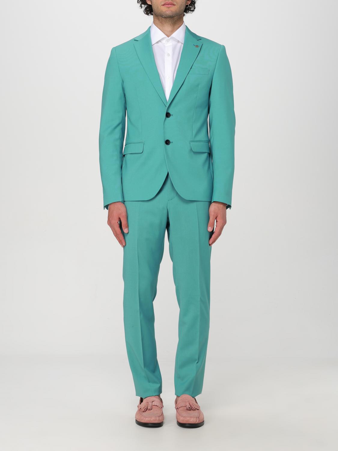 MANUEL RITZ SUIT MANUEL RITZ MEN COLOR GREEN F46622012