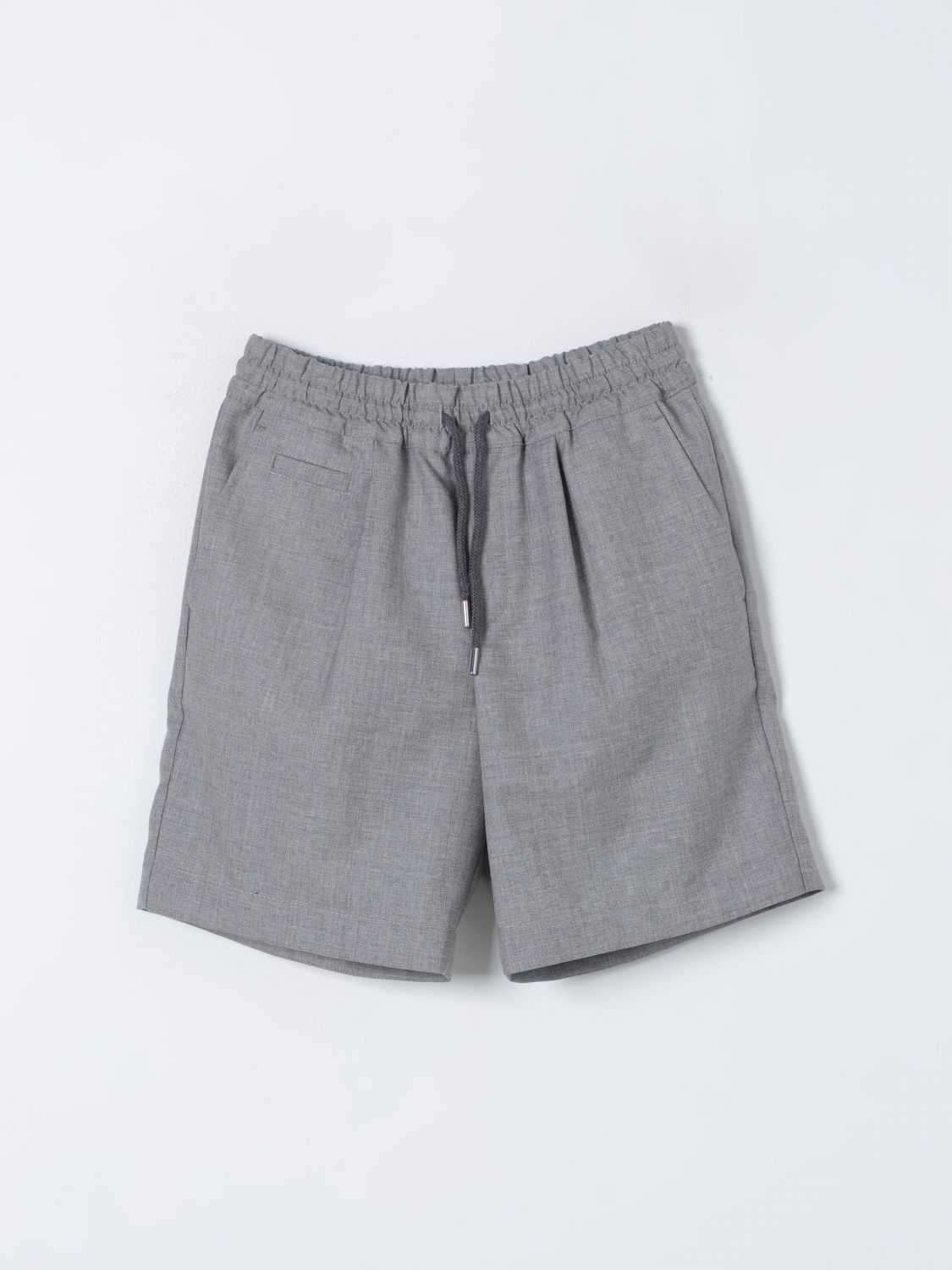 Shop Brunello Cucinelli Shorts  Kids Color Grey