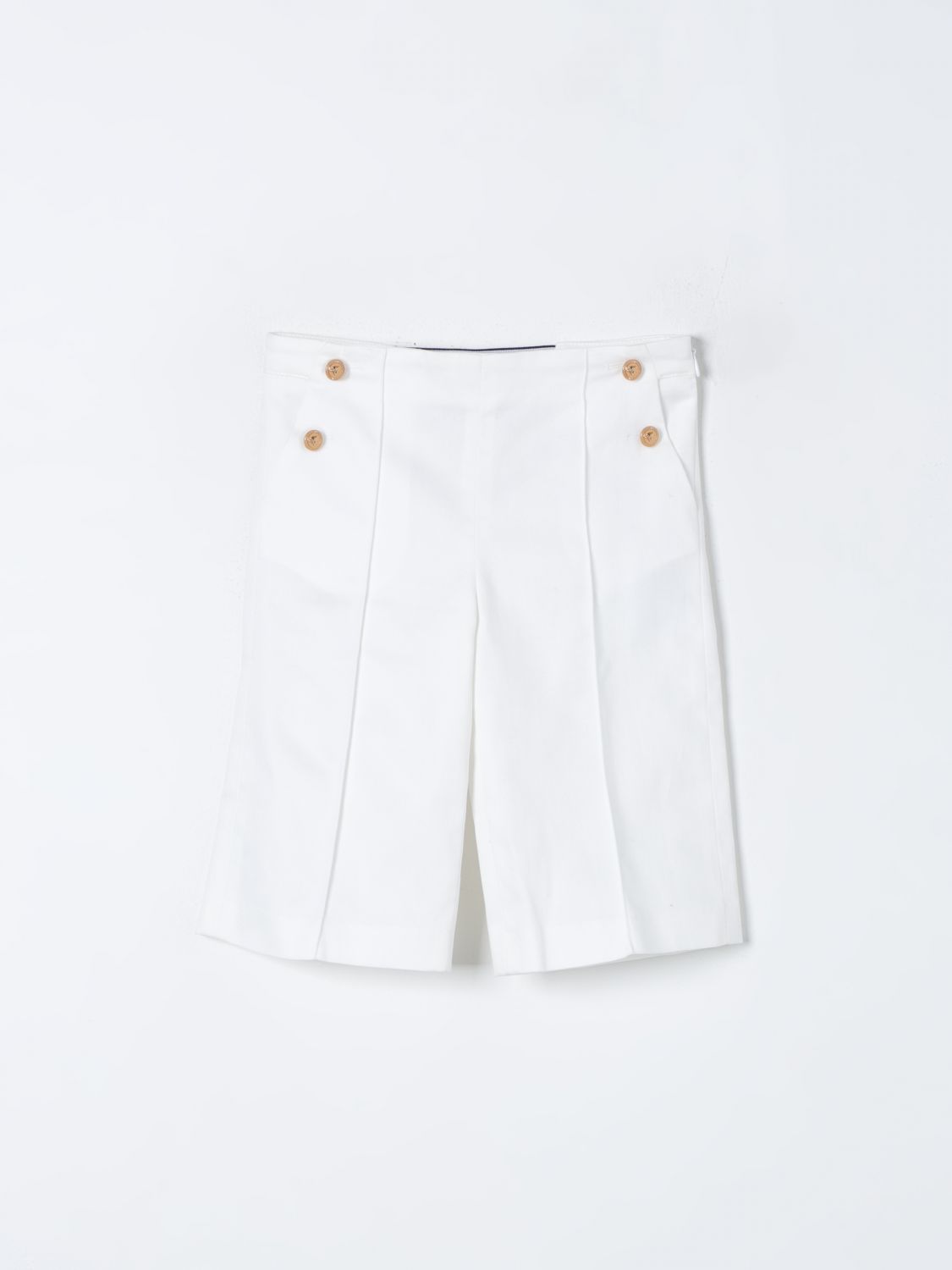 Shop Young Versace Shorts  Kids Color White