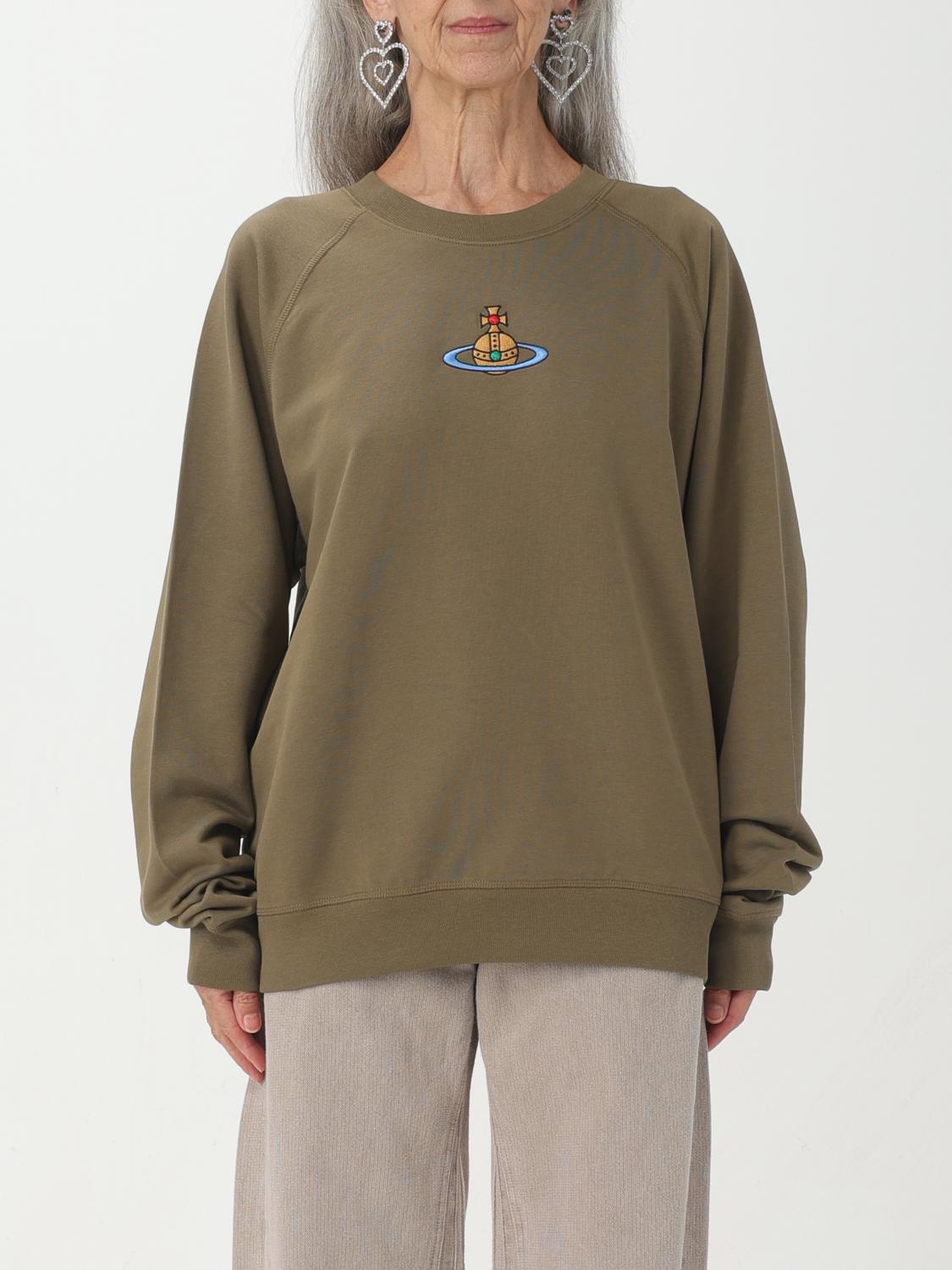 Shop Vivienne Westwood Sweatshirt  Woman Color Olive