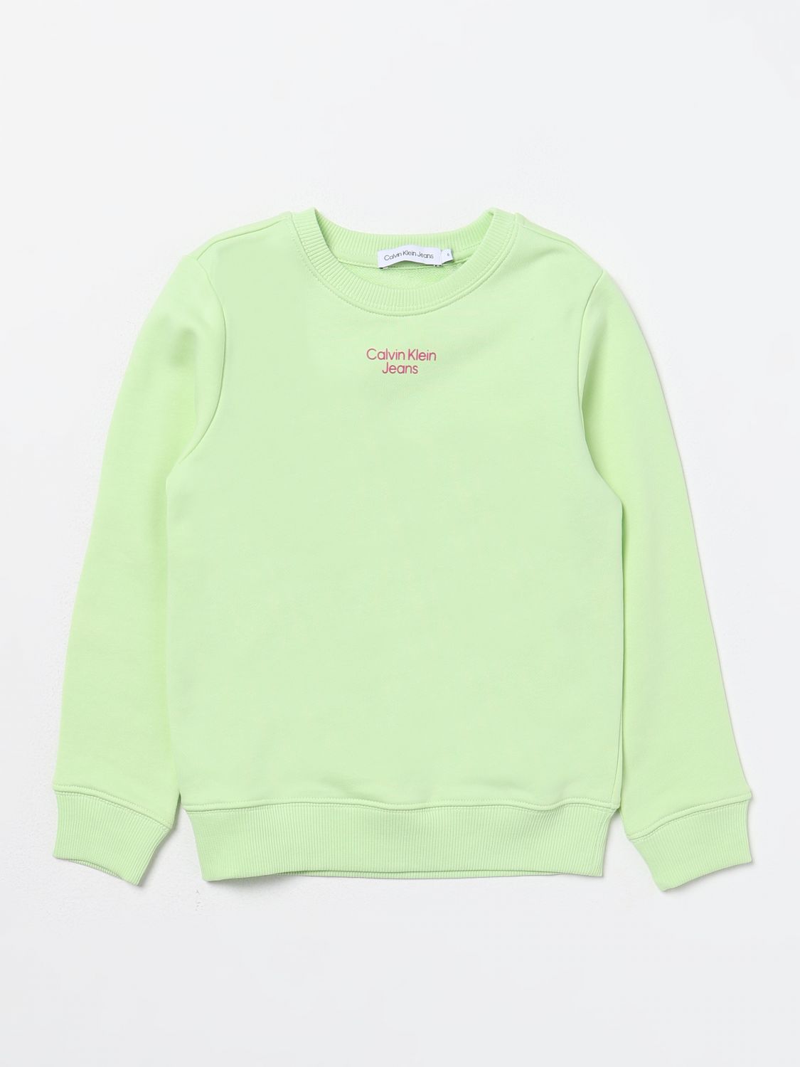 Shop Calvin Klein Sweater  Kids Color Green