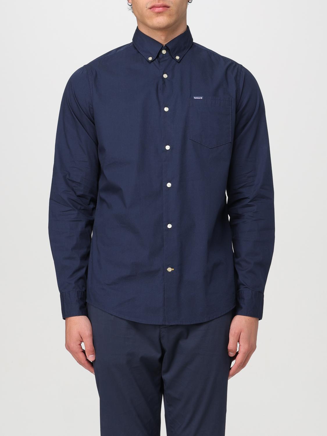 Shop Barbour Shirt  Men Color Blue