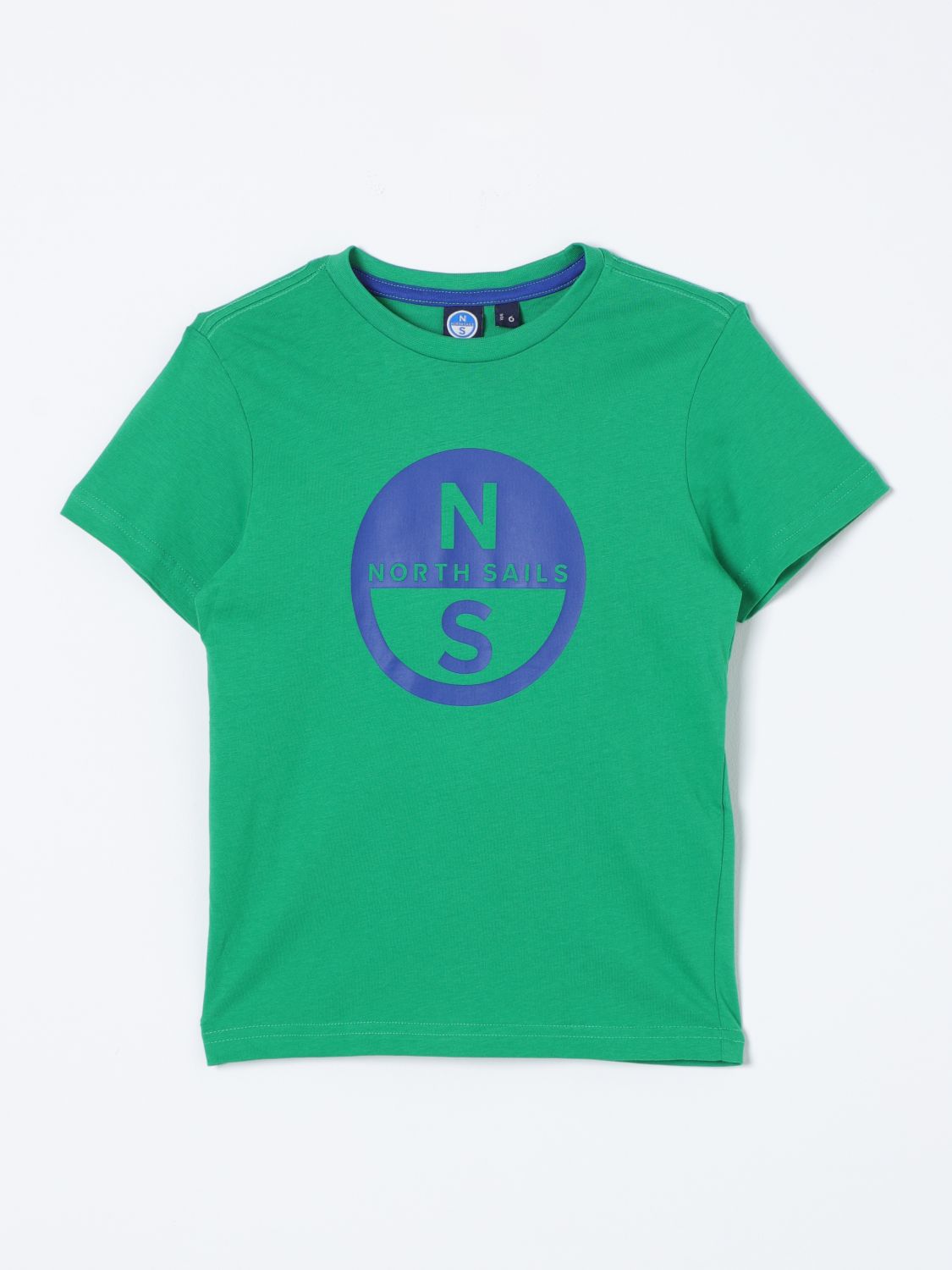 Shop North Sails T-shirt  Kids Color Green
