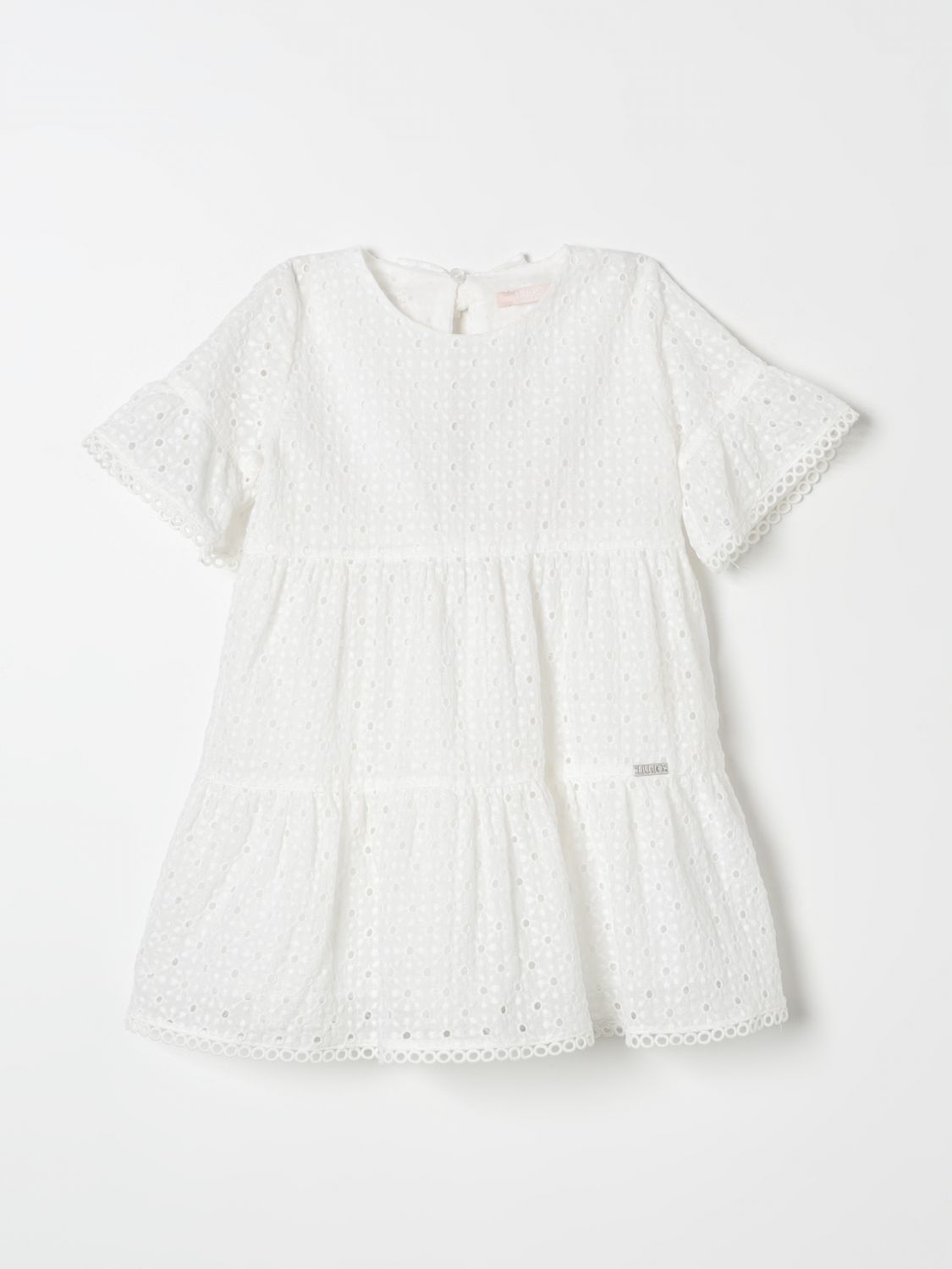 Shop Liu •jo Dress Liu Jo Kids Color White