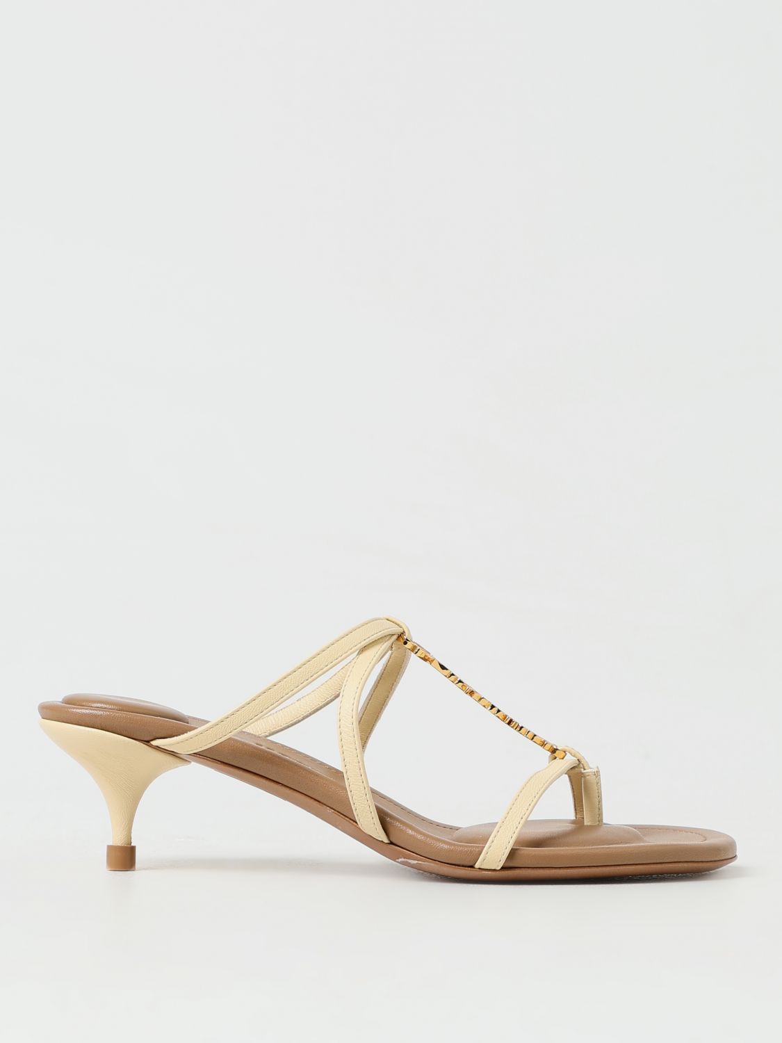 Shop Jacquemus Heeled Sandals  Woman Color White