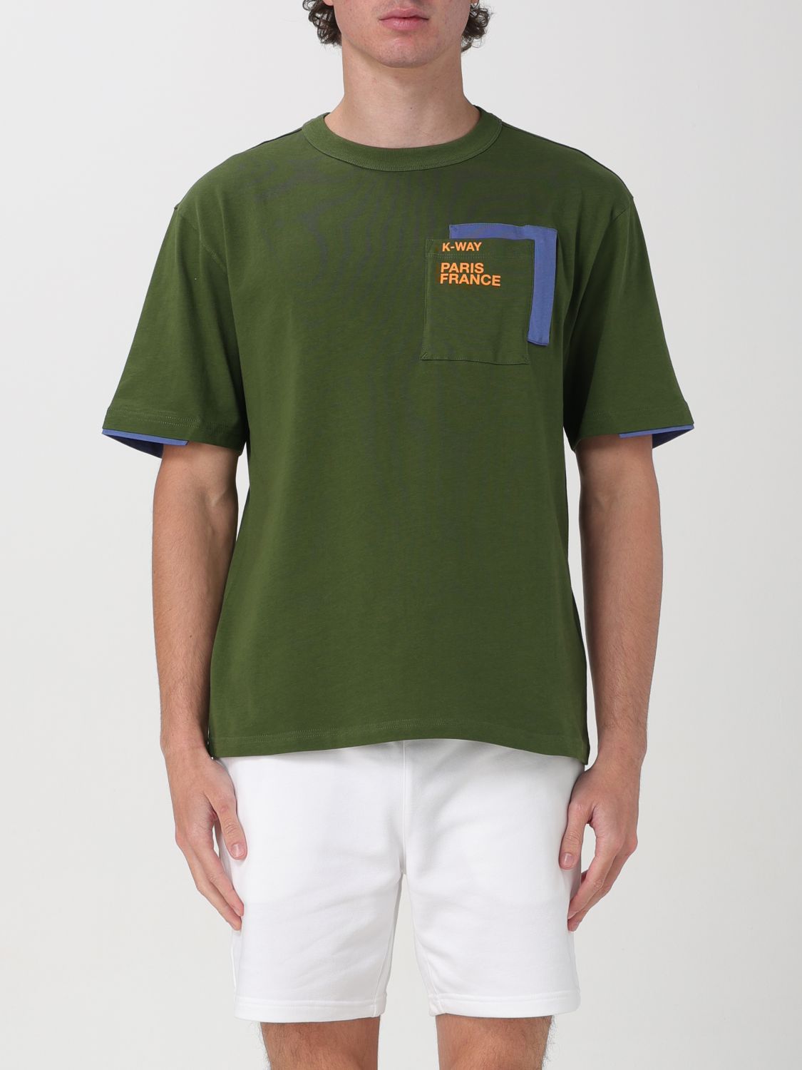 Shop K-way T-shirt  Men Color Green