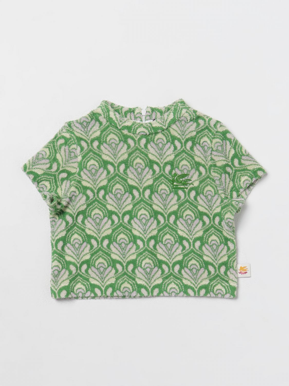 Shop Etro T-shirt  Kids Color Green