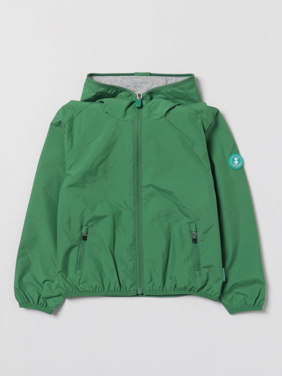 Shop Save The Duck Jacket  Kids Color Green