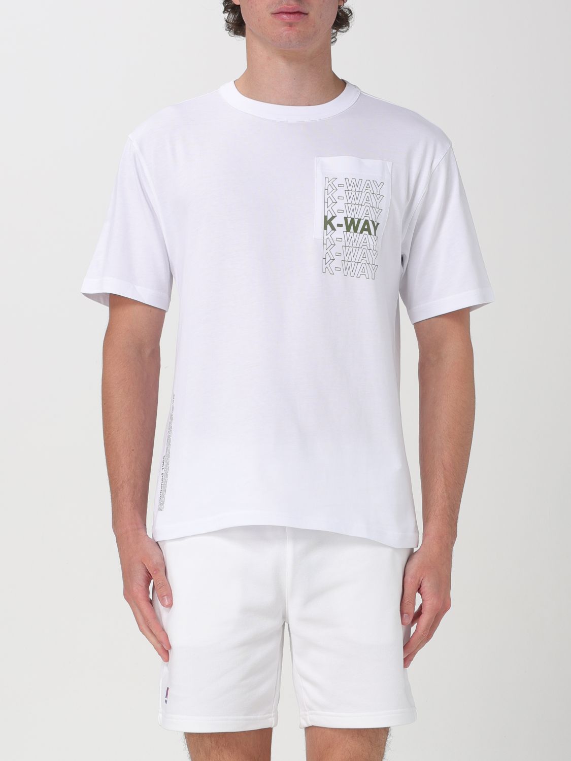 Shop K-way T-shirt  Men Color White