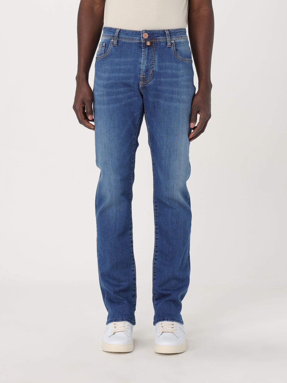 Shop Jacob Cohen Jeans  Men Color Blue