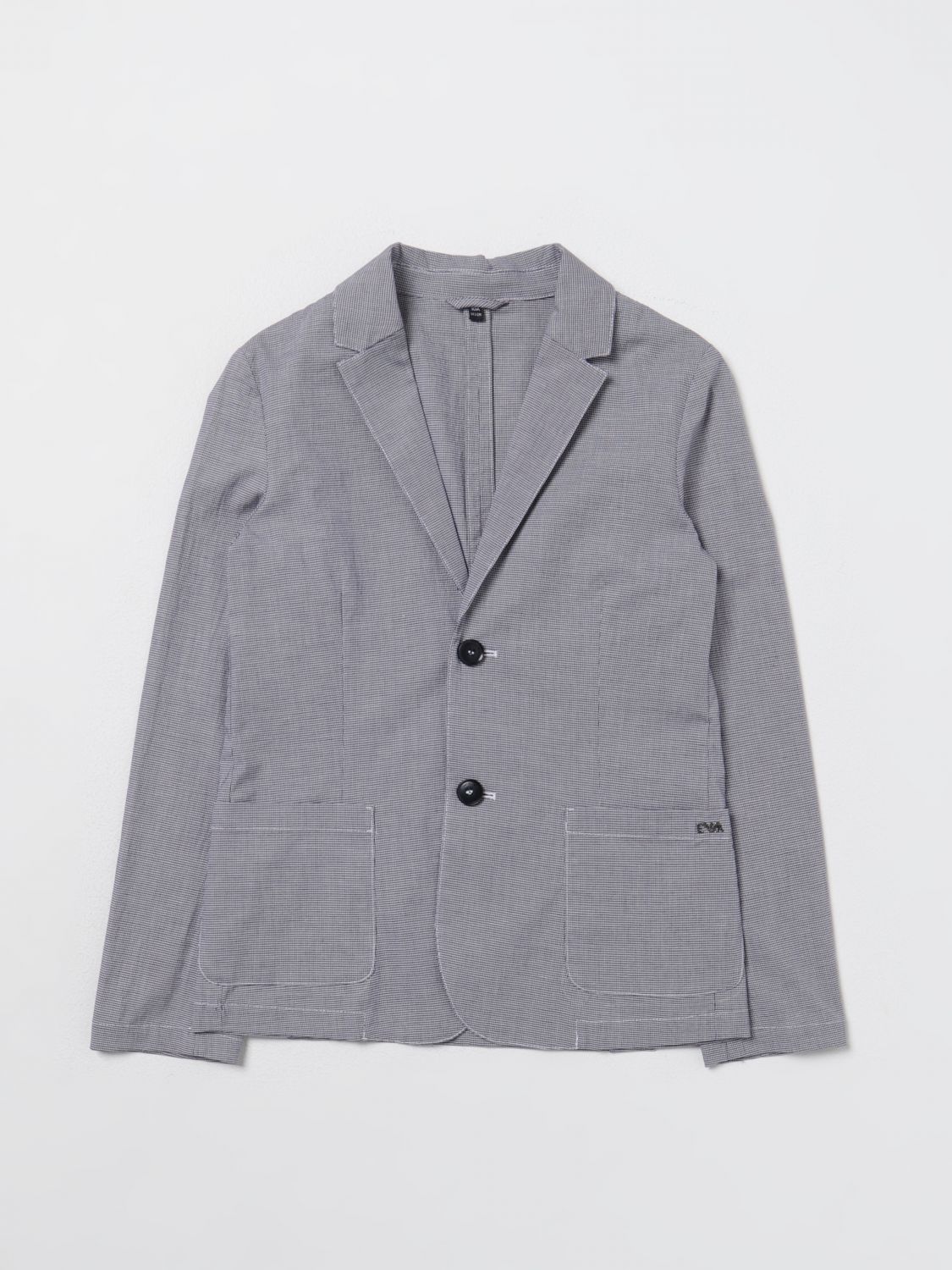 Shop Emporio Armani Blazer  Kids Color Multicolor