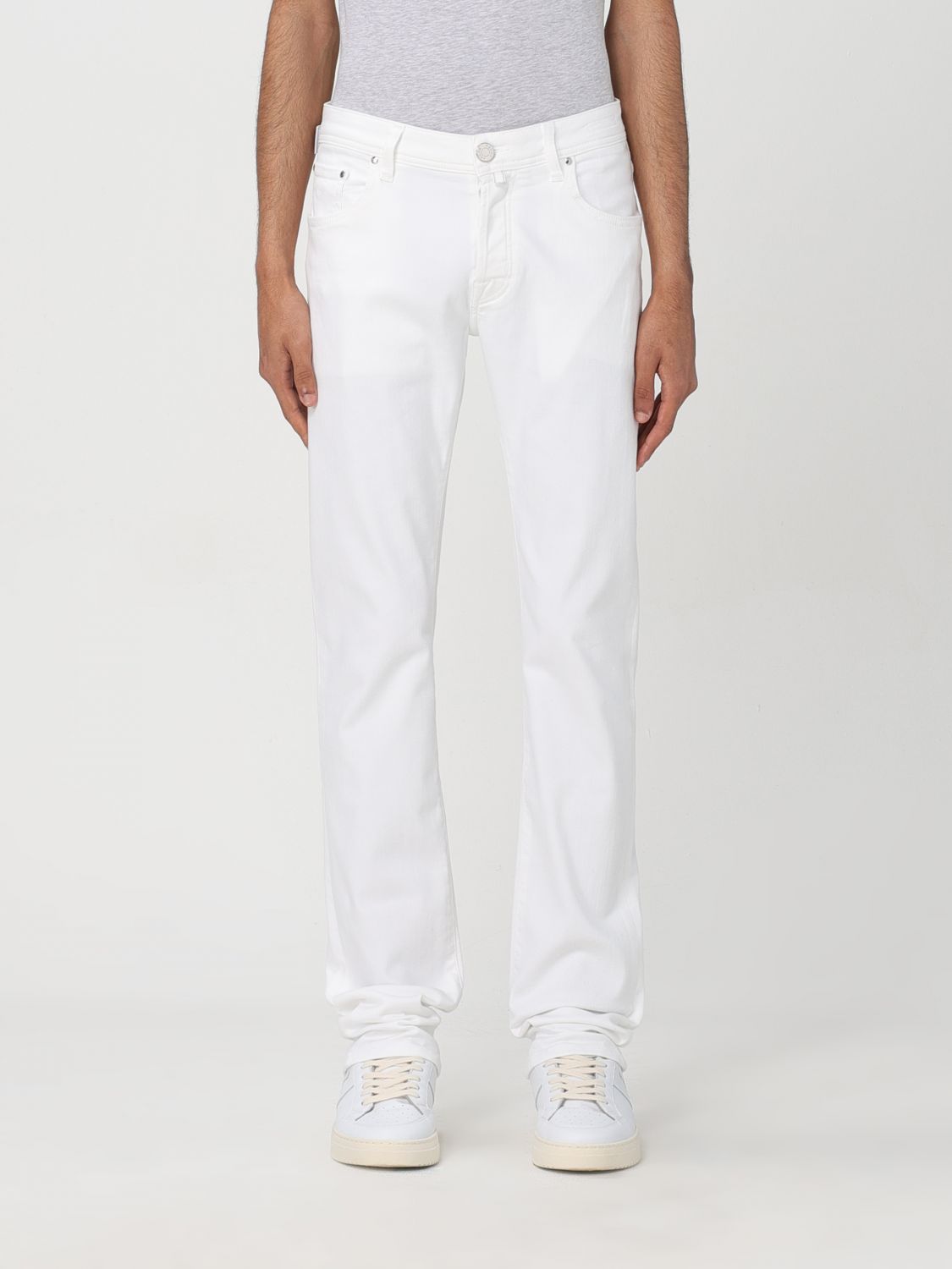 Shop Jacob Cohen Jeans  Men Color White