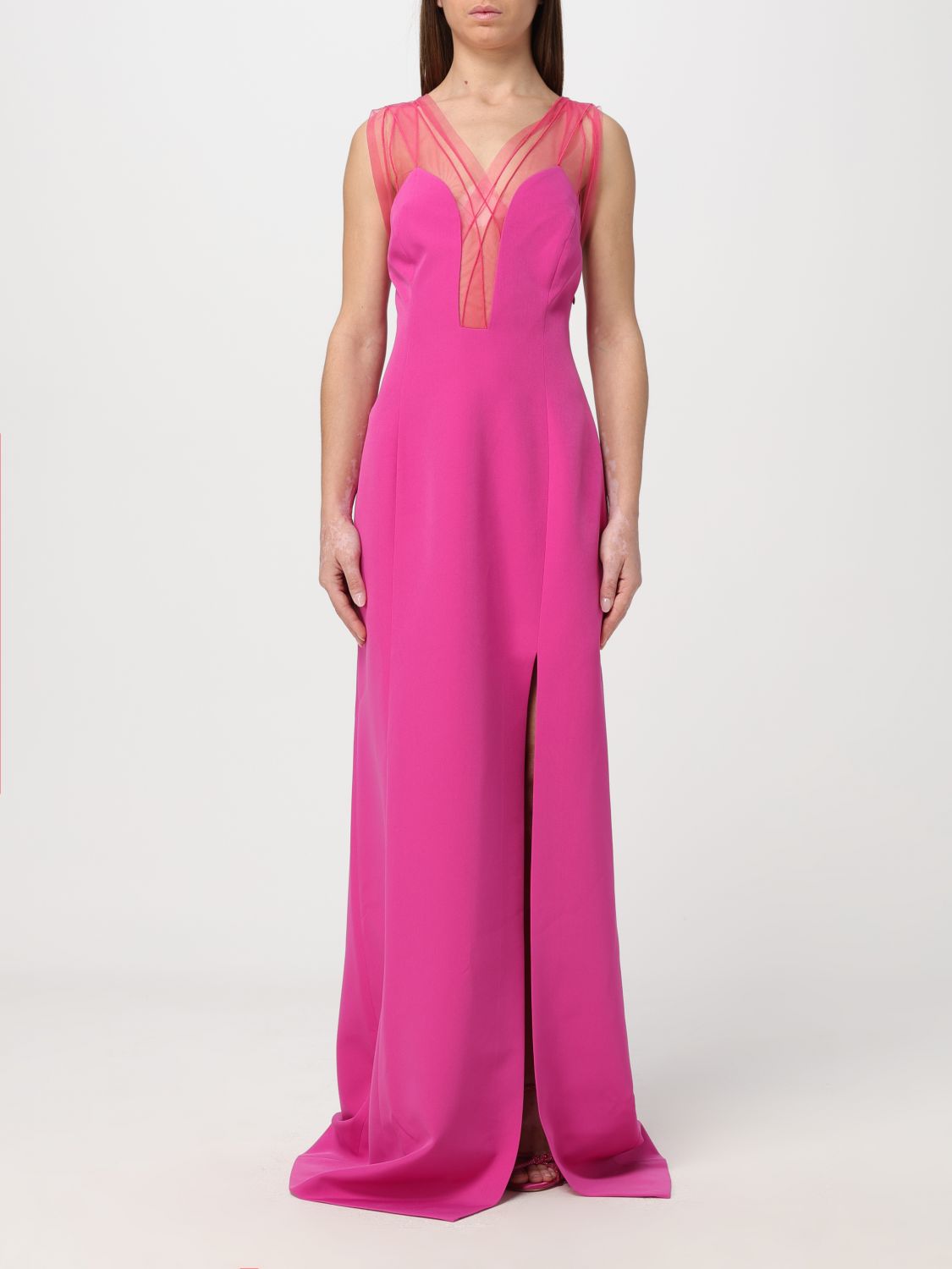 Shop Genny Dress  Woman Color Fuchsia