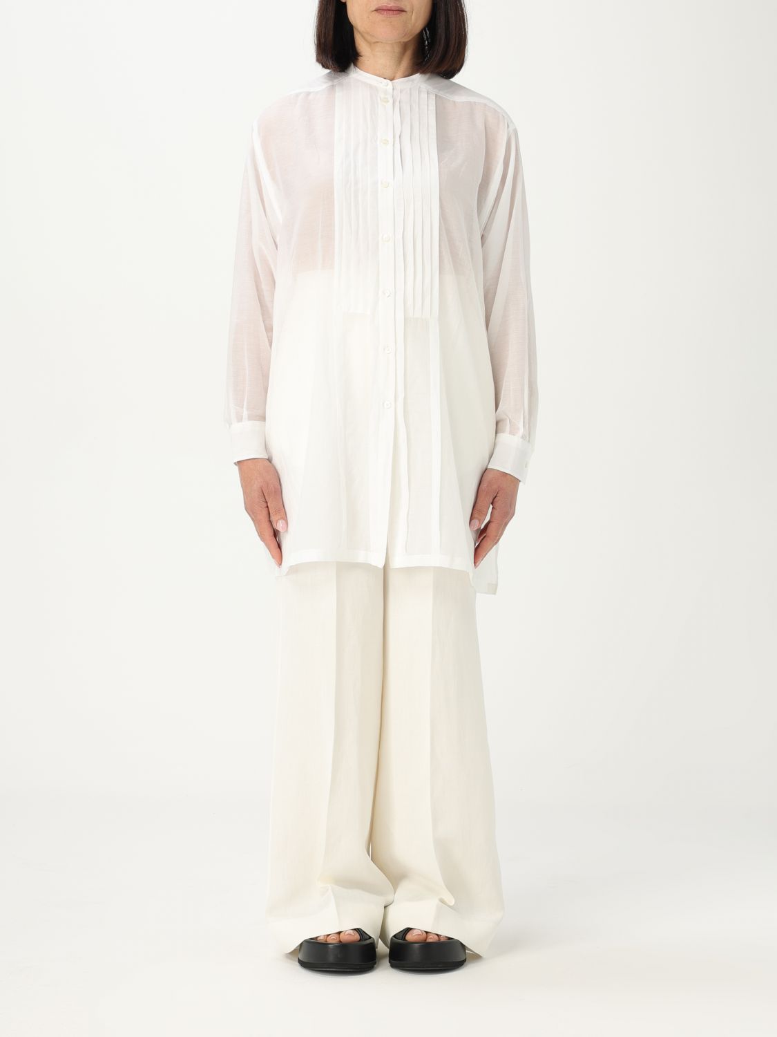 Shop Aspesi Shirt  Woman Color White